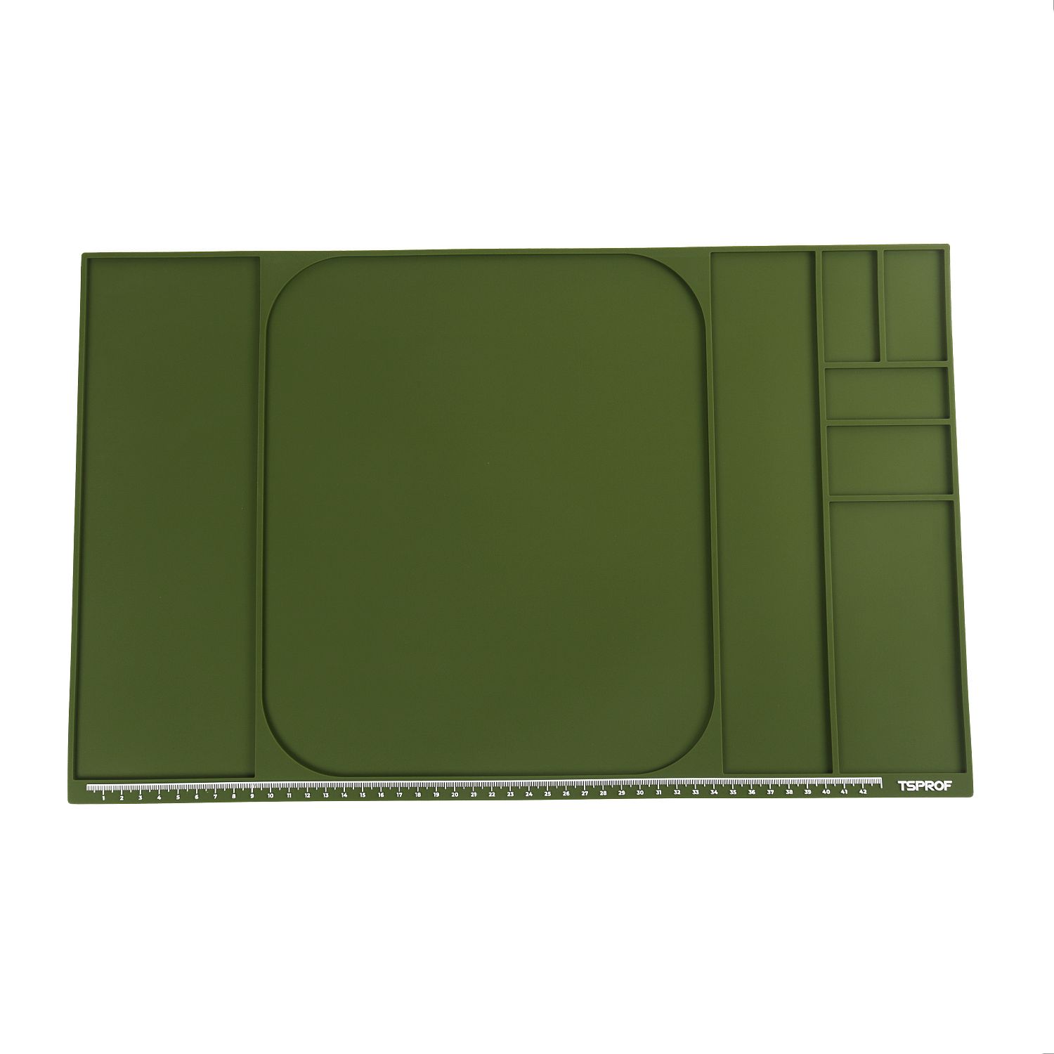 Коврик TSPROF XL для сборки, разборки, заточки ножей (зеленый)